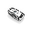 Capa para chave do carro compatível com BMW - Capa Protetora de Chave Remota de Silicone - Tampa Remota FOB - Zebra