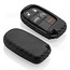 TBU car Sleutel cover compatibel met Jeep - Silicone sleutelhoesje - beschermhoesje autosleutel - Carbon