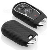 TBU car TBU car Car key cover compatible with Opel - Silicone Protective Remote Key Shell - FOB Case Cover - Carbon