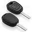 Sleutel cover compatibel met Peugeot - Silicone sleutelhoesje - beschermhoesje autosleutel - Carbon
