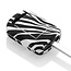 Capa para chave do carro compatível com Opel - Capa Protetora de Chave Remota de Silicone - Tampa Remota FOB - Zebra