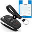 Capa para chave do carro compatível com Audi - Capa Protetora de Chave Remota de Silicone - Tampa Remota FOB - Preto