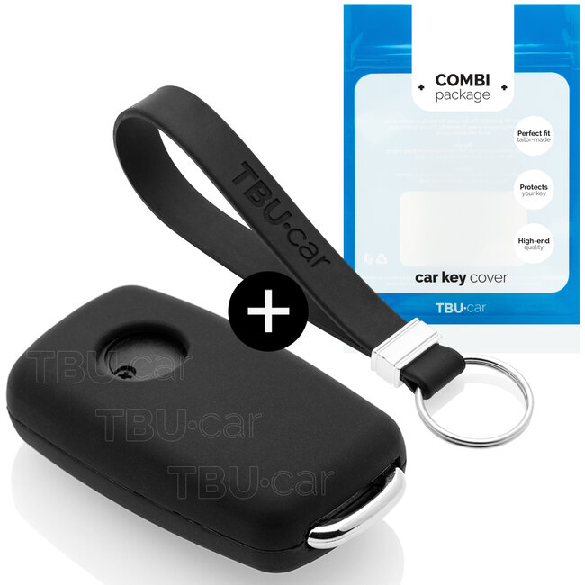 Funda Carcasa llave compatible con Audi - Funda de Silicona - Cover de Llave Coche - Negro