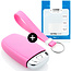Funda Carcasa llave compatible con Audi - Funda de Silicona - Cover de Llave Coche - Rosa