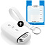 Funda Carcasa llave compatible con Audi - Funda de Silicona - Cover de Llave Coche - Blanco