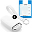 Funda Carcasa llave compatible con Audi - Funda de Silicona - Cover de Llave Coche - Blanco