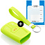 Car key cover compatible with Audi - Silicone Protective Remote Key Shell - FOB Case Cover - Lime green