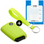Car key cover compatible with Audi - Silicone Protective Remote Key Shell - FOB Case Cover - Lime green