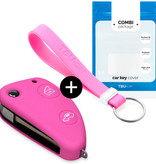 TBU car Alfa Romeo Capa Silicone Chave do carro - Capa protetora - Tampa remota FOB - Rosa