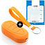Capa para chave do carro compatível com Alfa Romeo - Capa Protetora de Chave Remota de Silicone - Tampa Remota FOB - Laranja