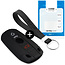 Capa para chave do carro compatível com BMW - Capa Protetora de Chave Remota de Silicone - Tampa Remota FOB - Preto