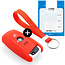 Capa para chave do carro compatível com BMW - Capa Protetora de Chave Remota de Silicone - Tampa Remota FOB - Vermelho