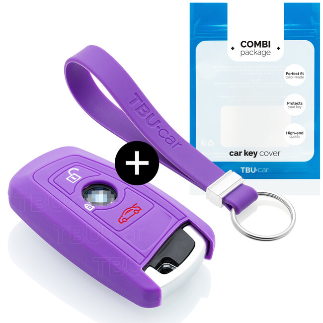 Funda Carcasa llave compatible con BMW - Funda de Silicona - Cover de Llave Coche - Violeta