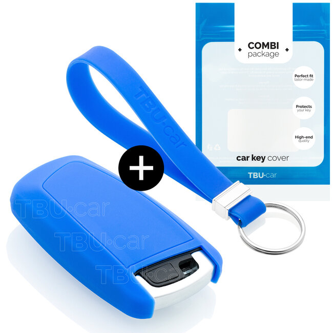 Car key cover compatible with BMW - Silicone Protective Remote Key Shell - FOB Case Cover - Blue