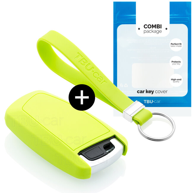 Sleutel cover compatibel met BMW - Silicone sleutelhoesje - beschermhoesje autosleutel - Lime groen