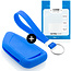 Capa para chave do carro compatível com BMW - Capa Protetora de Chave Remota de Silicone - Tampa Remota FOB - Azul