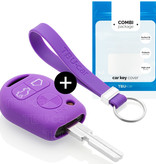 TBU car TBU car Car key cover compatible with BMW - Silicone Protective Remote Key Shell - FOB Case Cover - Purple