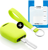 TBU car TBU car Car key cover compatible with BMW - Silicone Protective Remote Key Shell - FOB Case Cover - Lime green