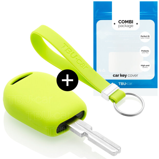 Sleutel cover compatibel met BMW - Silicone sleutelhoesje - beschermhoesje autosleutel - Lime groen