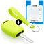Capa para chave do carro compatível com BMW - Capa Protetora de Chave Remota de Silicone - Tampa Remota FOB - Verde lima