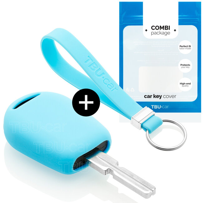 Funda Carcasa llave compatible con BMW - Funda de Silicona - Cover de Llave Coche - Azul claro