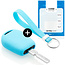 Capa para chave do carro compatível com BMW - Capa Protetora de Chave Remota de Silicone - Tampa Remota FOB - Azul claro