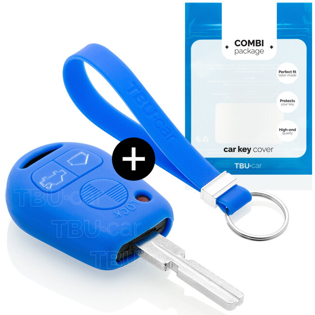Sleutel cover compatibel met BMW - Silicone sleutelhoesje - beschermhoesje autosleutel - Blauw