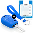 Capa para chave do carro compatível com BMW - Capa Protetora de Chave Remota de Silicone - Tampa Remota FOB - Azul