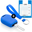 Capa para chave do carro compatível com BMW - Capa Protetora de Chave Remota de Silicone - Tampa Remota FOB - Azul