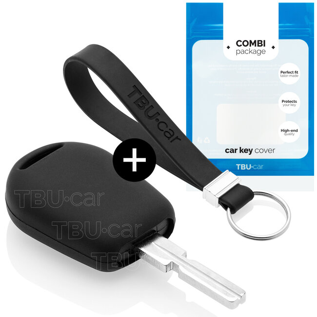 Housse de Protection clé compatible avec BMW - Coque Cover Housse étui en Silicone - Noir