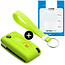 Capa para chave do carro compatível com Citroën - Capa Protetora de Chave Remota de Silicone - Tampa Remota FOB - Verde lima