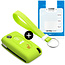 Capa para chave do carro compatível com Citroën - Capa Protetora de Chave Remota de Silicone - Tampa Remota FOB - Verde lima