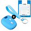 Funda Carcasa llave compatible con Citroën - Funda de Silicona - Cover de Llave Coche - Azul claro
