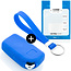Housse de Protection clé compatible avec Citroën - Coque Cover Housse étui en Silicone - Bleu