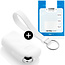Housse de Protection clé compatible avec Citroën - Coque Cover Housse étui en Silicone - Blanc