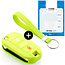 Capa para chave do carro compatível com Citroën - Capa Protetora de Chave Remota de Silicone - Tampa Remota FOB - Verde lima