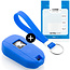 Capa para chave do carro compatível com Citroën - Capa Protetora de Chave Remota de Silicone - Tampa Remota FOB - Azul