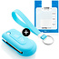 Capa para chave do carro compatível com Citroën - Capa Protetora de Chave Remota de Silicone - Tampa Remota FOB - Azul claro
