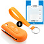 Capa para chave do carro compatível com Citroën - Capa Protetora de Chave Remota de Silicone - Tampa Remota FOB - Laranja