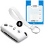 Funda Carcasa llave compatible con Citroën - Funda de Silicona - Cover de Llave Coche - Blanco