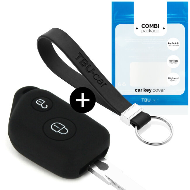 Sleutel cover compatibel met Citroën - Silicone sleutelhoesje - beschermhoesje autosleutel - Zwart