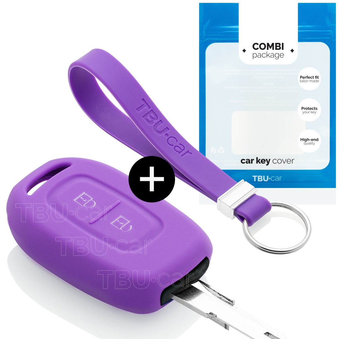 TBU car Dacia Capa Silicone Chave do carro - Capa protetora - Tampa remota FOB - Roxo