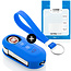 Capa para chave do carro compatível com Fiat - Capa Protetora de Chave Remota de Silicone - Tampa Remota FOB - Azul