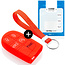 Capa para chave do carro compatível com Fiat - Capa Protetora de Chave Remota de Silicone - Tampa Remota FOB - Vermelho