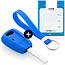 Capa para chave do carro compatível com Fiat - Capa Protetora de Chave Remota de Silicone - Tampa Remota FOB - Azul