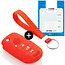 Capa para chave do carro compatível com Fiat - Capa Protetora de Chave Remota de Silicone - Tampa Remota FOB - Vermelho