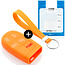 Funda Carcasa llave compatible con Jeep - Funda de Silicona - Cover de Llave Coche - Naranja