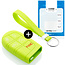 Funda Carcasa llave compatible con Jeep - Funda de Silicona - Cover de Llave Coche - Verde lima