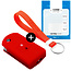 Capa para chave do carro compatível com Mazda - Capa Protetora de Chave Remota de Silicone - Tampa Remota FOB - Vermelho