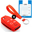 Capa para chave do carro compatível com Volvo - Capa Protetora de Chave Remota de Silicone - Tampa Remota FOB - Vermelho
